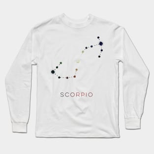 SCORPIO STAR CONSTELLATION ZODIAC SIGN Long Sleeve T-Shirt